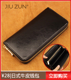 Cross-border exclusive for new straw mat pattern ultra-fiber leather long men's wallet carbon fiber women's handbag OEM custom