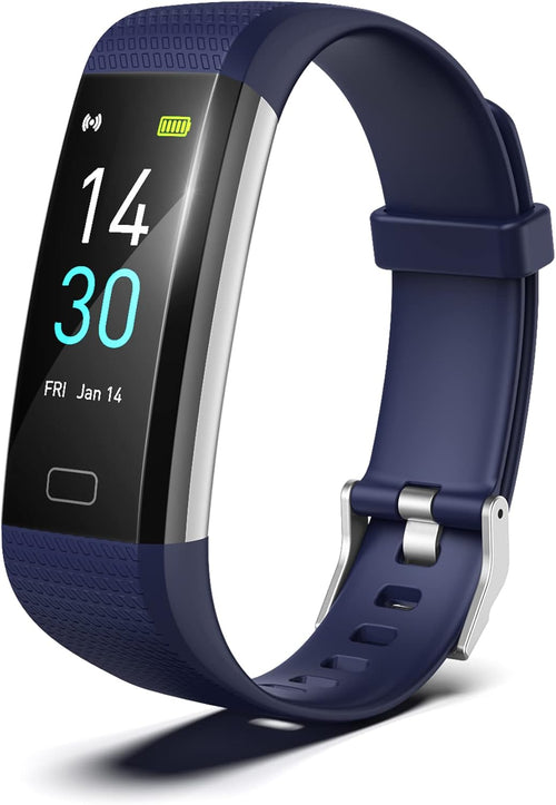 Fitness Tracker for Men and Women,Fitness Watch Waterproof with Activity Tracker and Sleep Monitor,Smart Watch for Android and Ios Phones(Blue)……