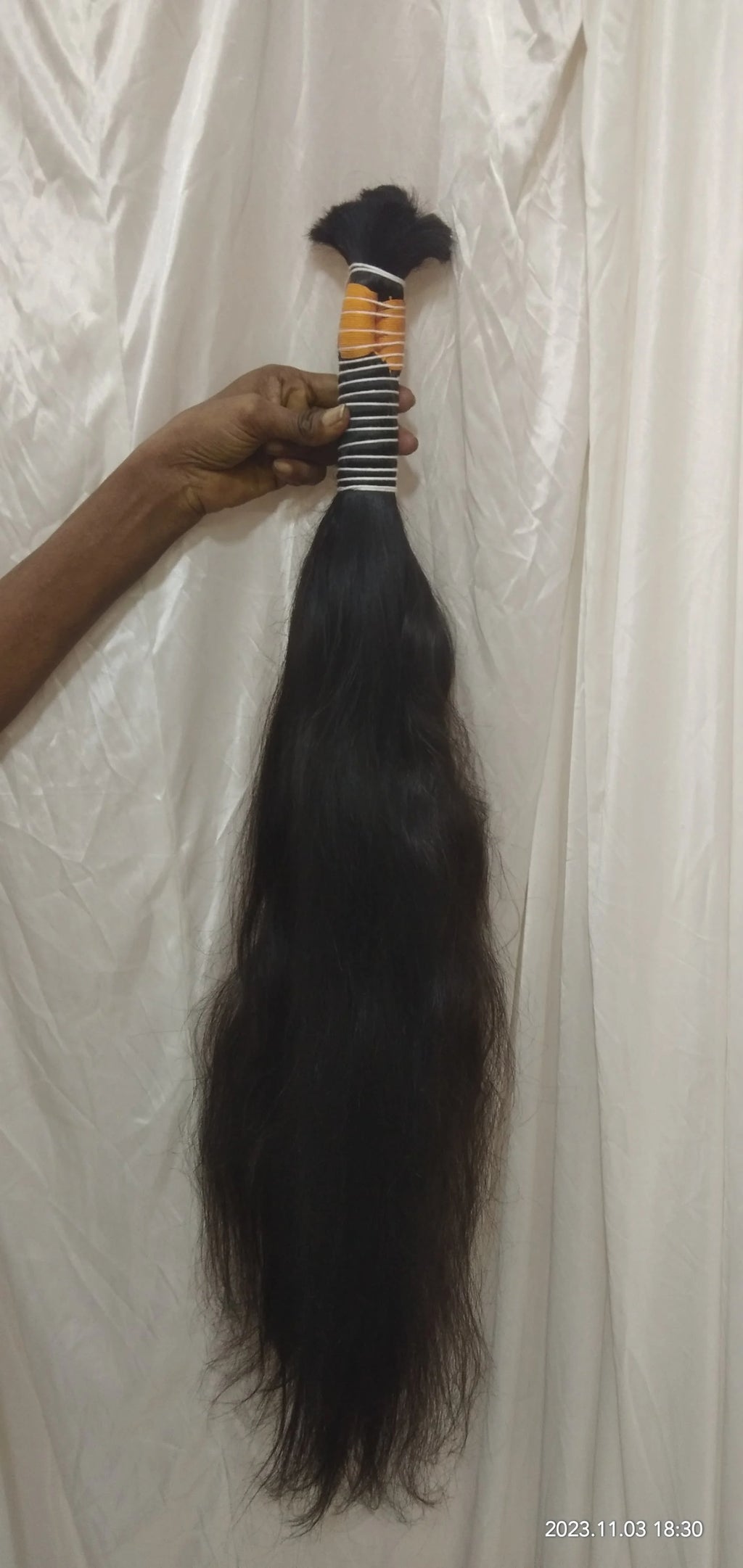 Raw Unprocessed Double Drawn Indian Remy Hair Bundles 12A Grade 100% Natural Cuticle Aligned Virgin Human Hair Bulk