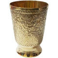 Flower design brass mint julep cup With capacity 12 ounce.