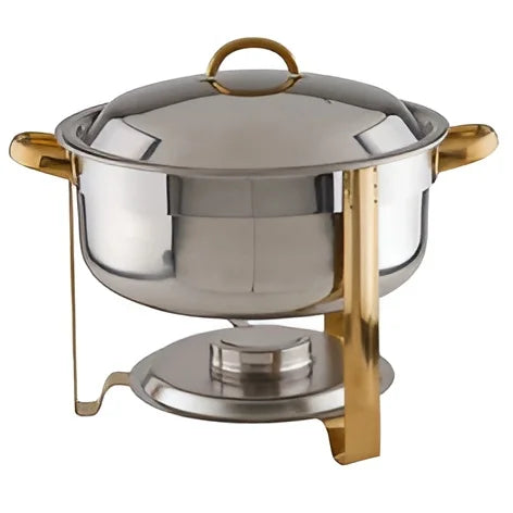 Low Prices Vintage Look Chafing Dish in Steel & Copper for Wedding Parties & Grand Event New Chafing Dishes 2026