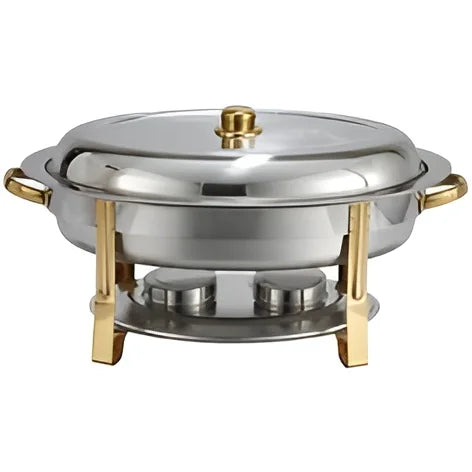 Low Prices Vintage Look Chafing Dish in Steel & Copper for Wedding Parties & Grand Event New Chafing Dishes 2026