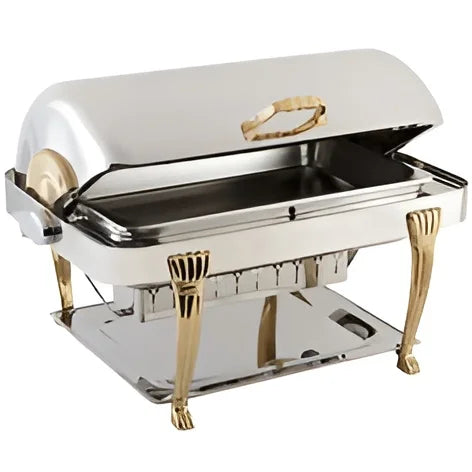 Low Prices Vintage Look Chafing Dish in Steel & Copper for Wedding Parties & Grand Event New Chafing Dishes 2026