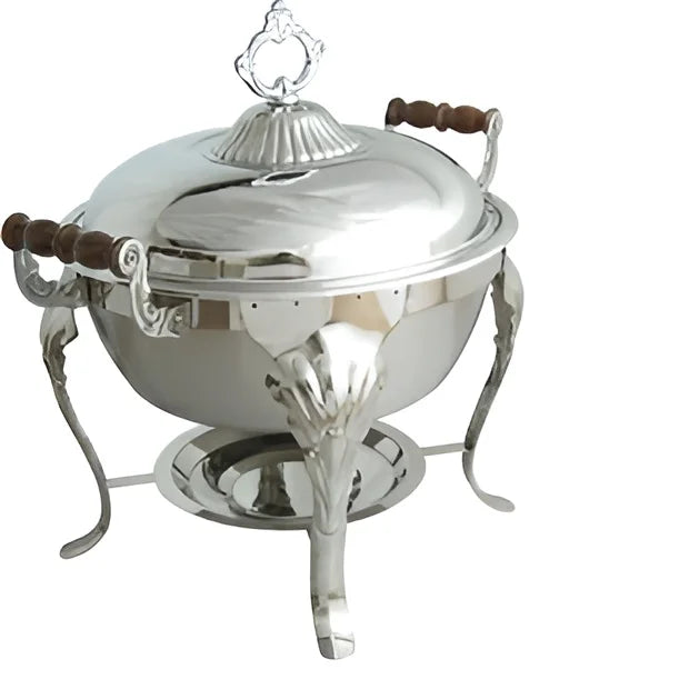 Low Prices Vintage Look Chafing Dish in Steel & Copper for Wedding Parties & Grand Event New Chafing Dishes 2026