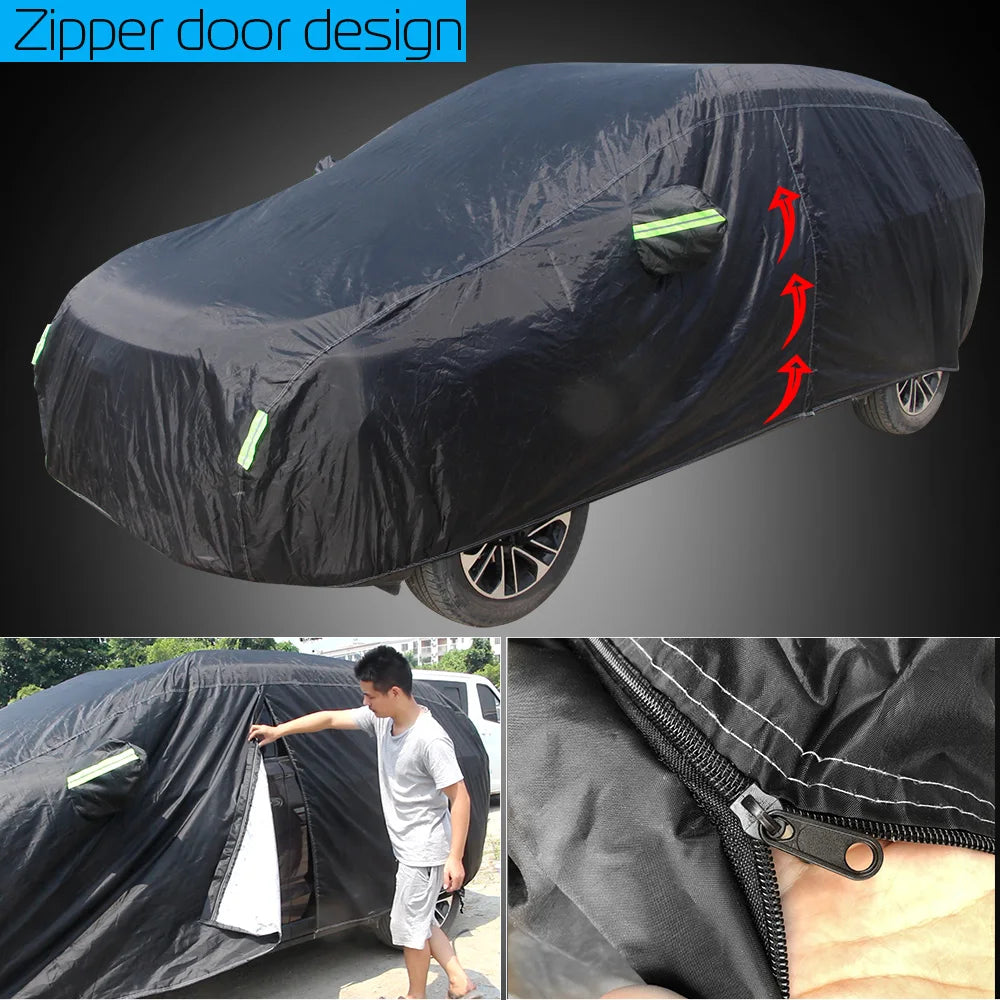 Full Car Cover SUV Anti-UV Sun Shade Snow Rain Dust Ice Resistant Cover Waterproof For Peugeot 206 Hatchback SW Coupe Cabriolet