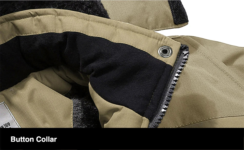 TACVASEN Men's Winter Ski Jackets Waterproof Fleece Coats Insulated Thermal Snowboard Jacket Parka Raincoat with Hood Man Parka