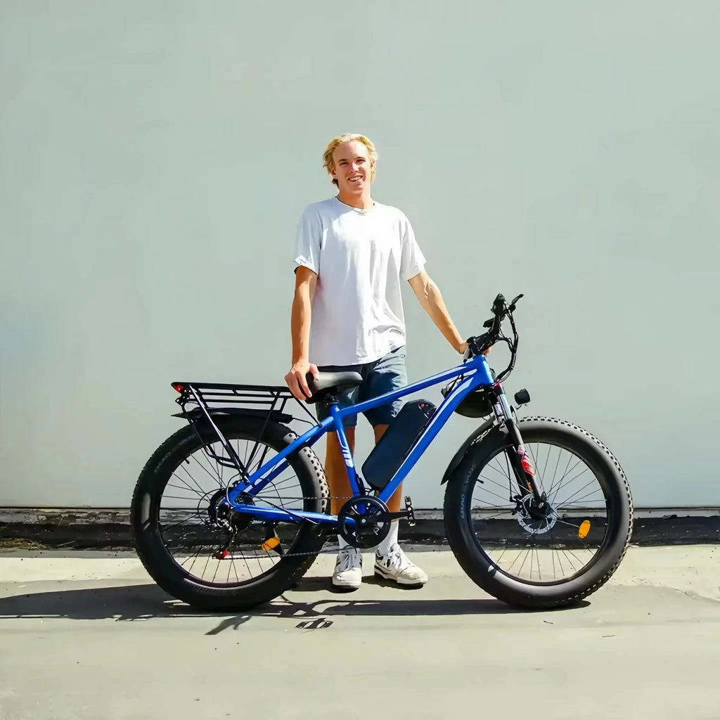 Free shipping, US stock, electric city bike, 26-inch full suspension mountain bike, 1000W motor, 48V, sports electric bicycle