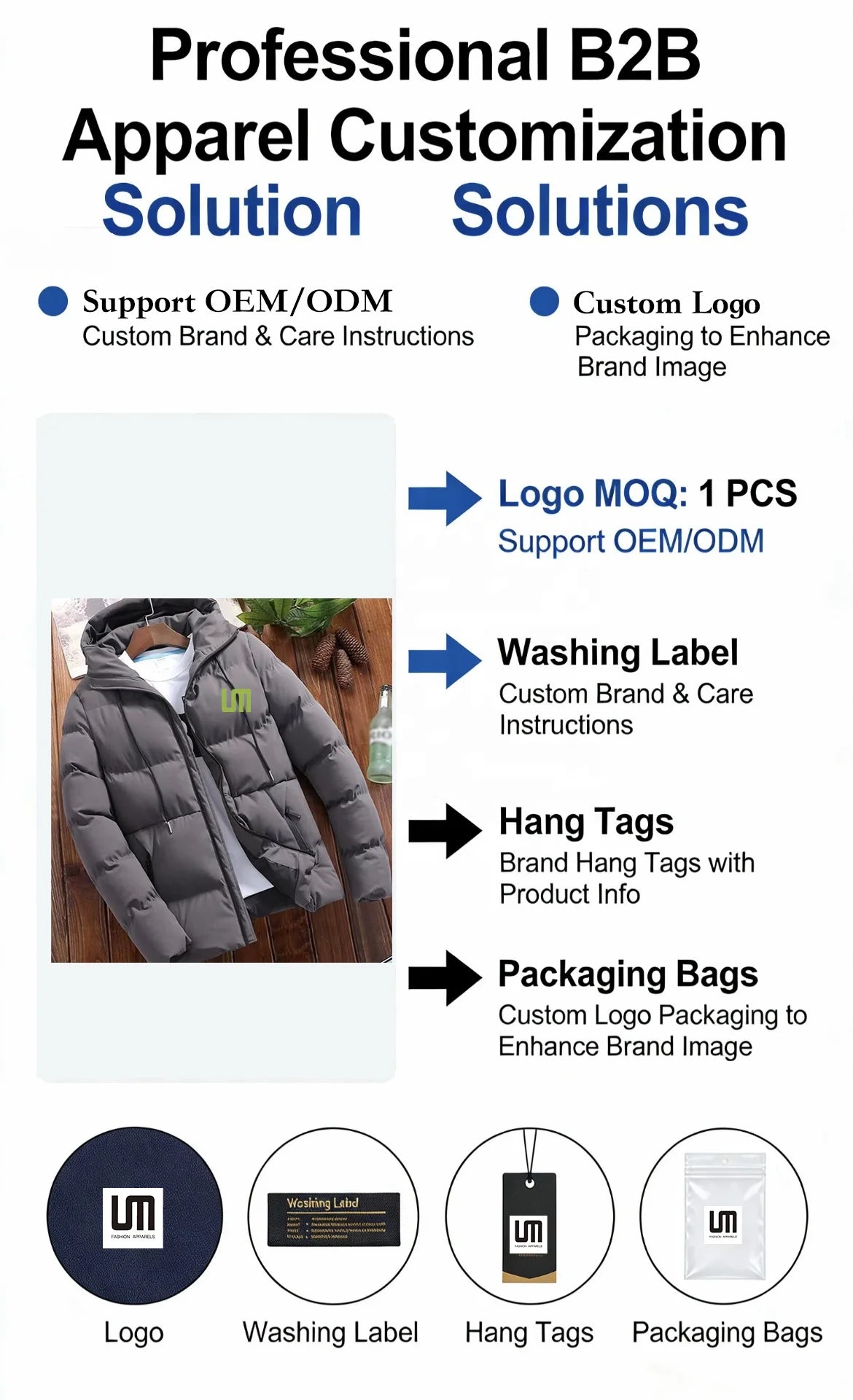 Custom Logo Wholesale Autumn Winter Men Casual Thick Warm Windbreaker Hooded Parkas Plus Size 5XL Coats