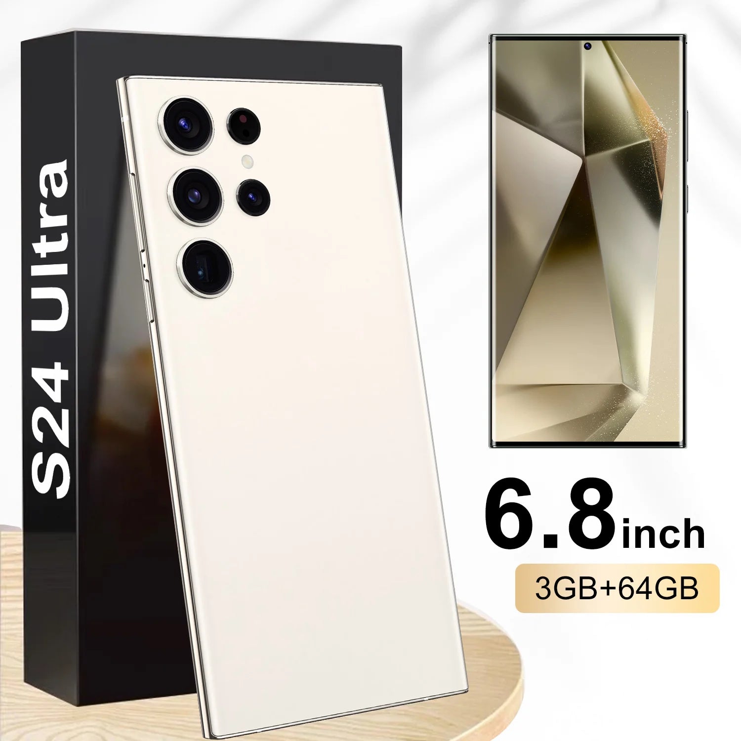 New Brand S24 Ultra Unlock 5G Smartphone 3+64GB Rear Camera 4800mAh Mobile Phones