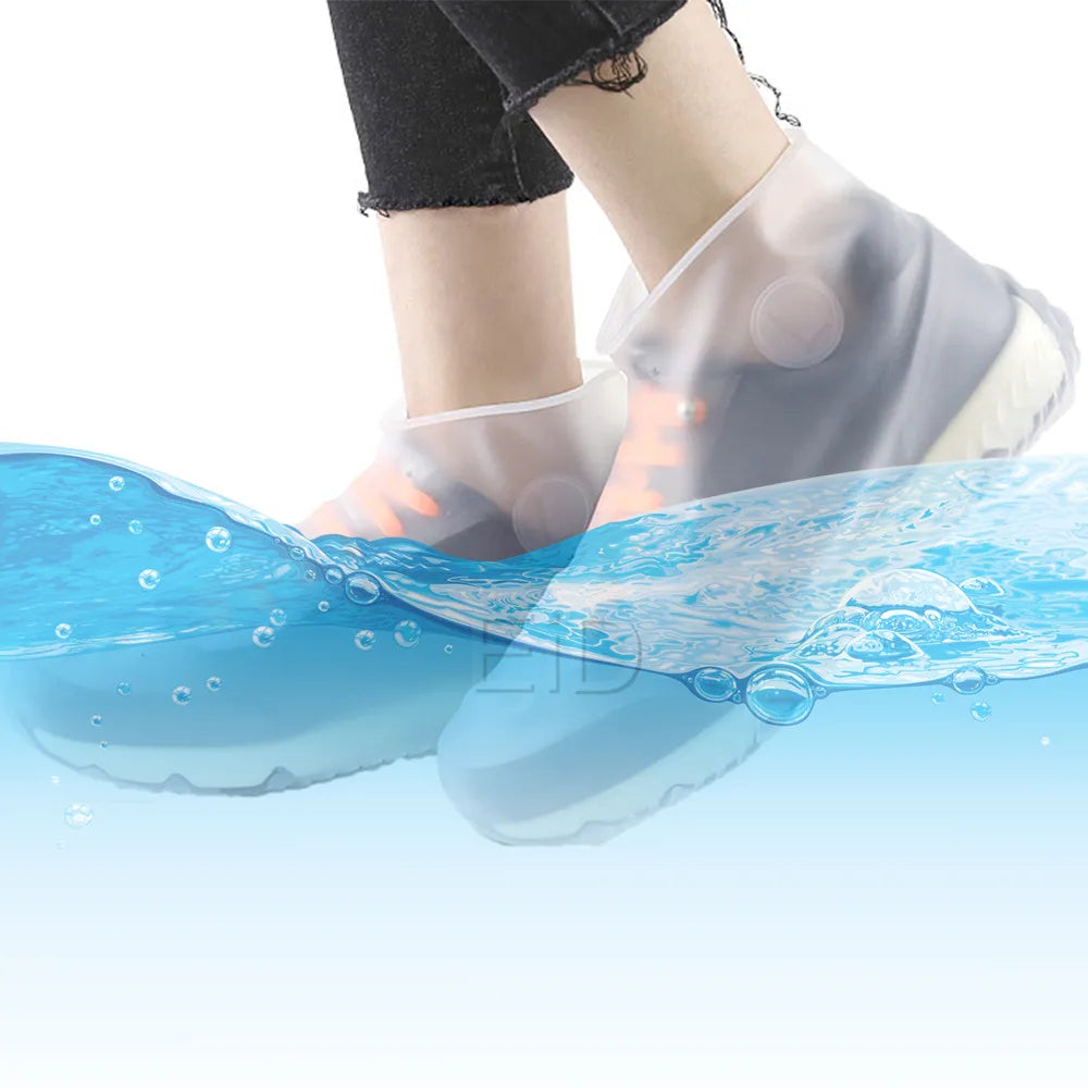 Boots Waterproof Shoe Cover Silicone Material Unisex Shoes Protectors Rain Boots for Indoor Outdoor Rainy Day Reusable man women