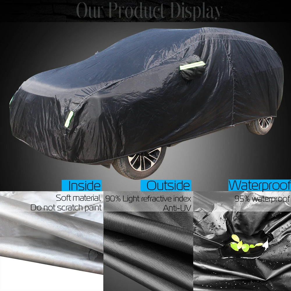 Full Car Cover SUV Anti-UV Sun Shade Snow Rain Dust Ice Resistant Cover Waterproof For Peugeot 206 Hatchback SW Coupe Cabriolet