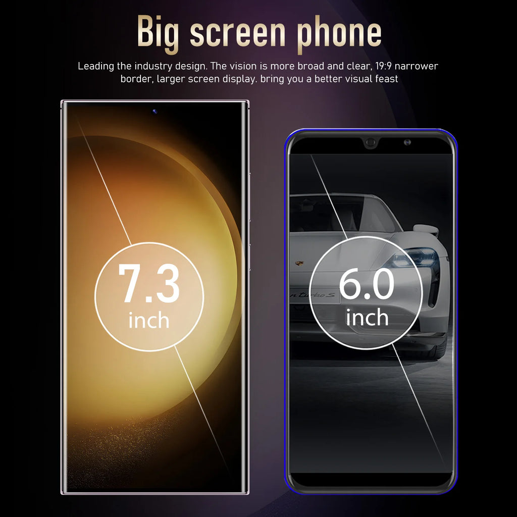 New Brand S24 Ultra Unlock 5G Smartphone 3+64GB Rear Camera 4800mAh Mobile Phones