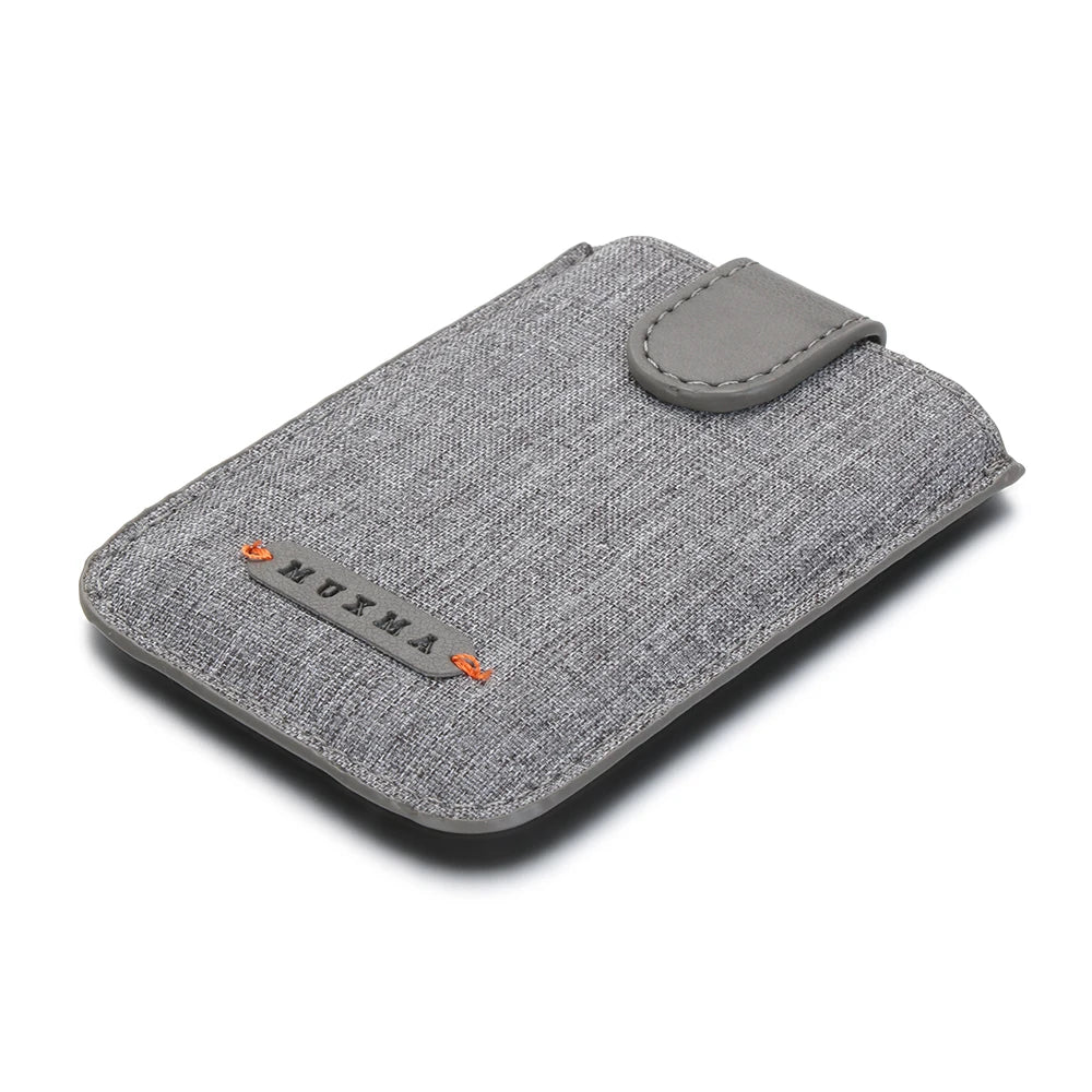 1PC Adhesive Stick 5 Pull Credit Card Holder Universal RFID Blocking Cell Phone Wallet Case Men Bank Business Name Card Storage