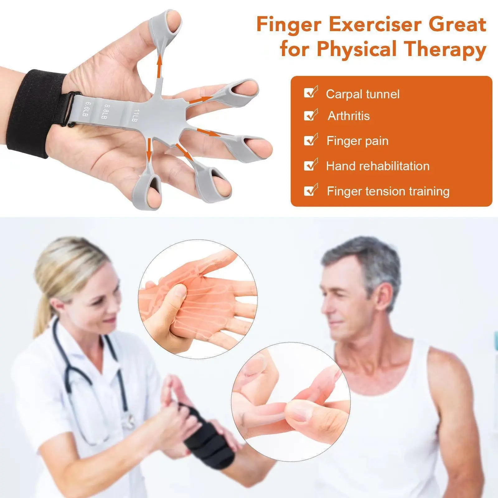 Factory Price Gym R Shape Metal Wrist Trainer Gripper Forearm Adjustable Power Exercise Steel Spring Hand Grip Strengthener