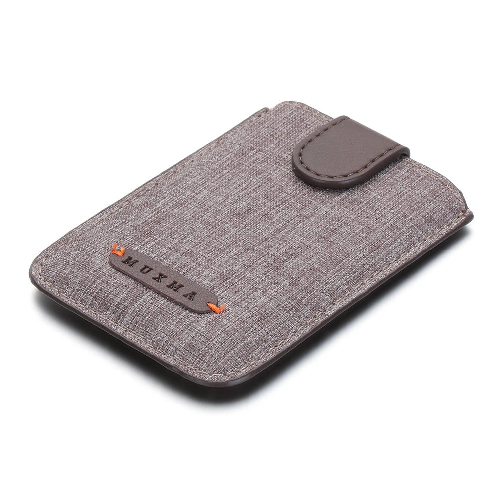 1PC Adhesive Stick 5 Pull Credit Card Holder Universal RFID Blocking Cell Phone Wallet Case Men Bank Business Name Card Storage