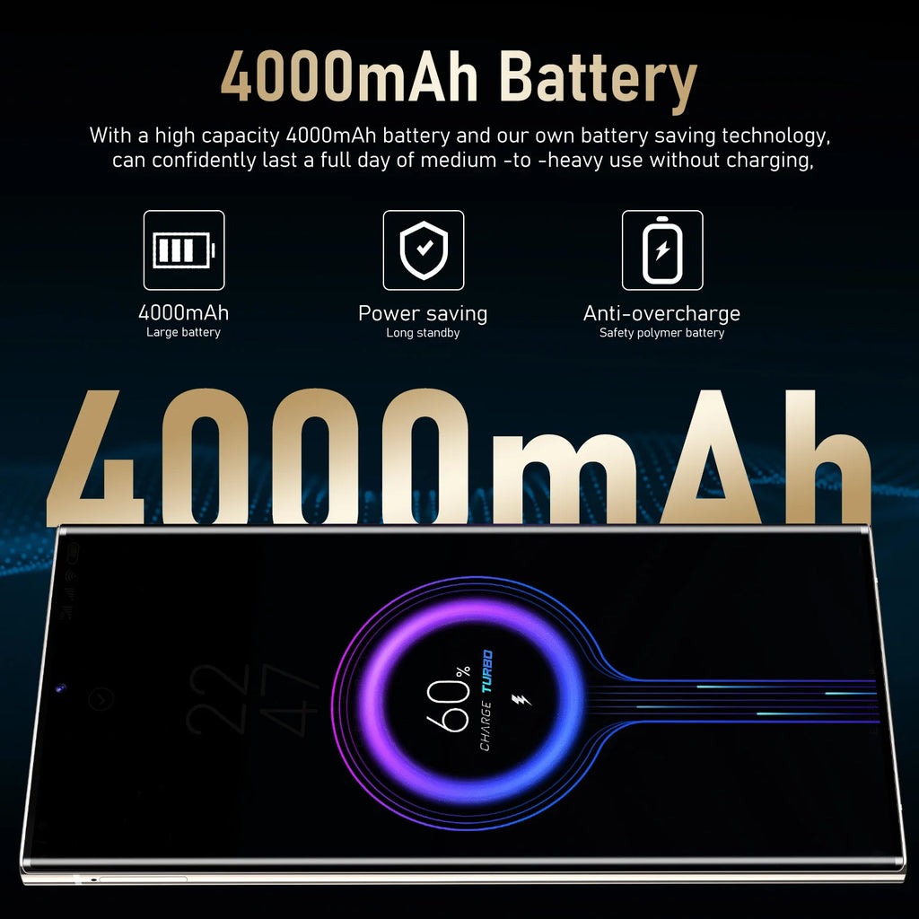 New Brand S24 Ultra Unlock 5G Smartphone 3+64GB Rear Camera 4800mAh Mobile Phones