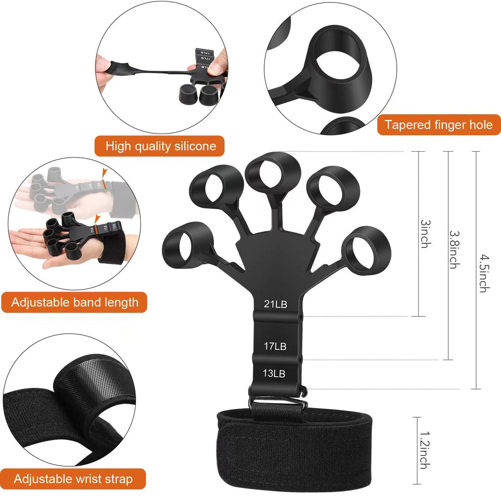 Factory Price Gym R Shape Metal Wrist Trainer Gripper Forearm Adjustable Power Exercise Steel Spring Hand Grip Strengthener