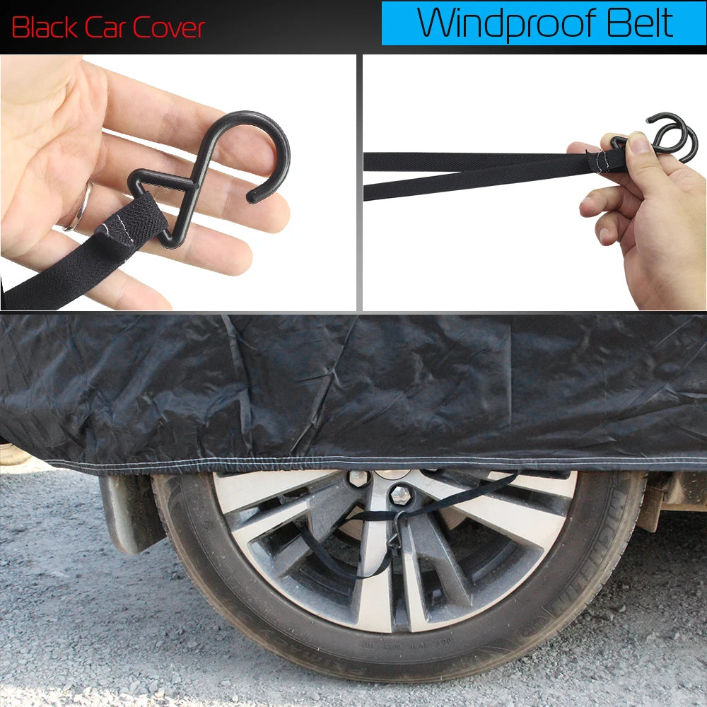 Full Car Cover SUV Anti-UV Sun Shade Snow Rain Dust Ice Resistant Cover Waterproof For Peugeot 206 Hatchback SW Coupe Cabriolet
