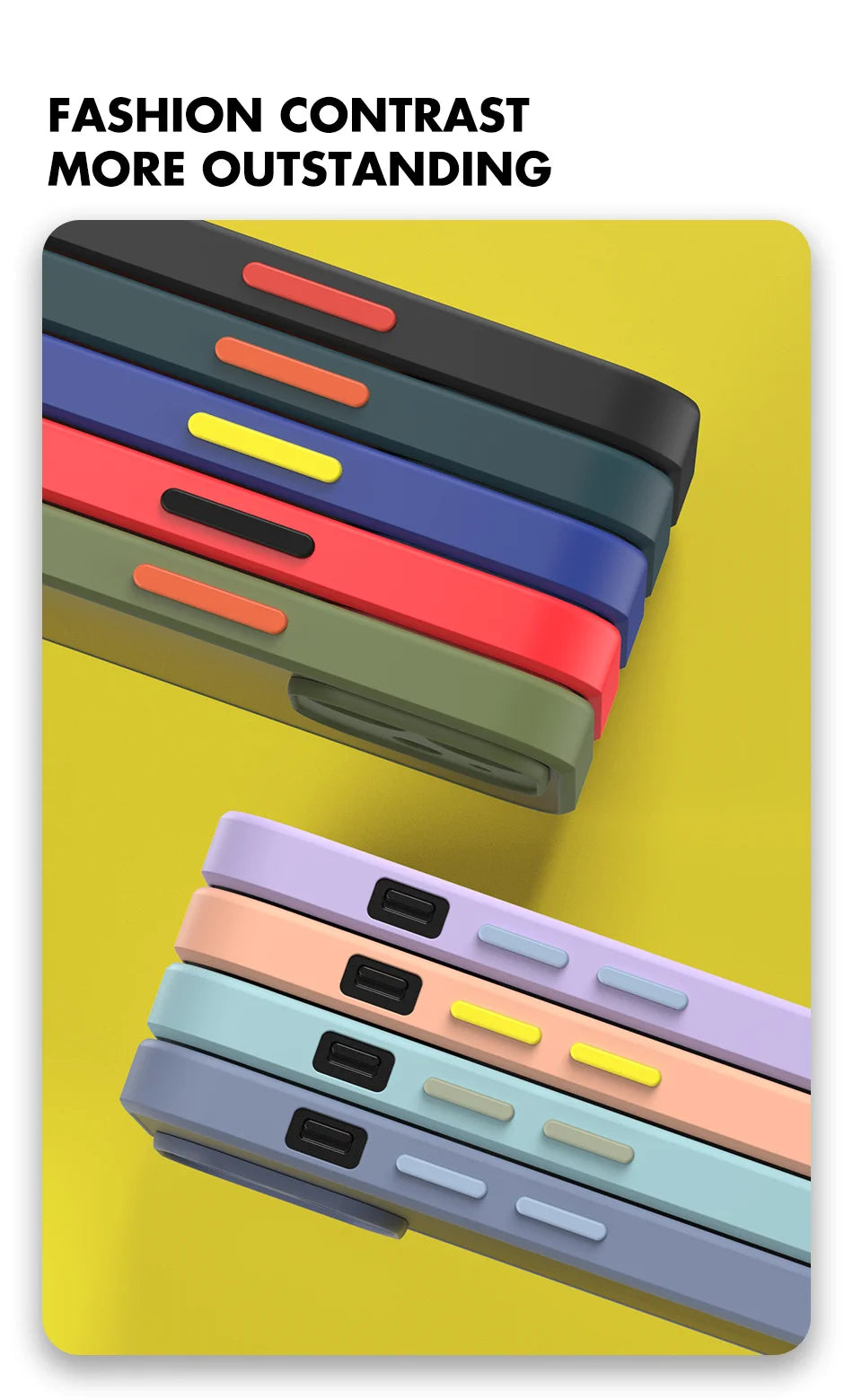 Luxury Matte Clear Square TPU Funda Case On For iPhone 17 16 15 14 13 12 11 Pro Max Plus Mini Plus Pls Funda IPHON Hard PC Cover