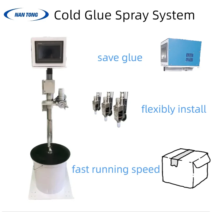 Electric Carton Gluing Machine Pump Cold Glue Spraying Automatic Equipment for Chemical Food Packaging Wood Packaging 1 Year