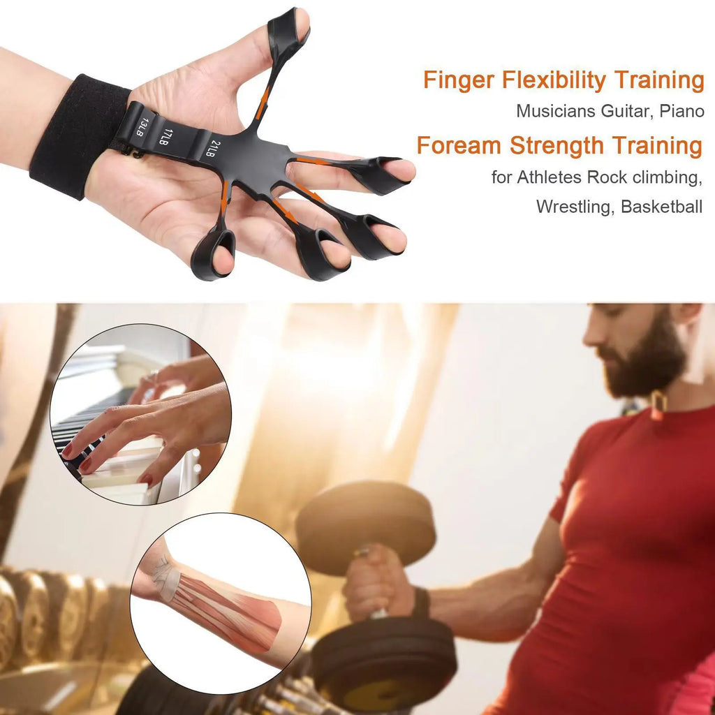 Factory Price Gym R Shape Metal Wrist Trainer Gripper Forearm Adjustable Power Exercise Steel Spring Hand Grip Strengthener