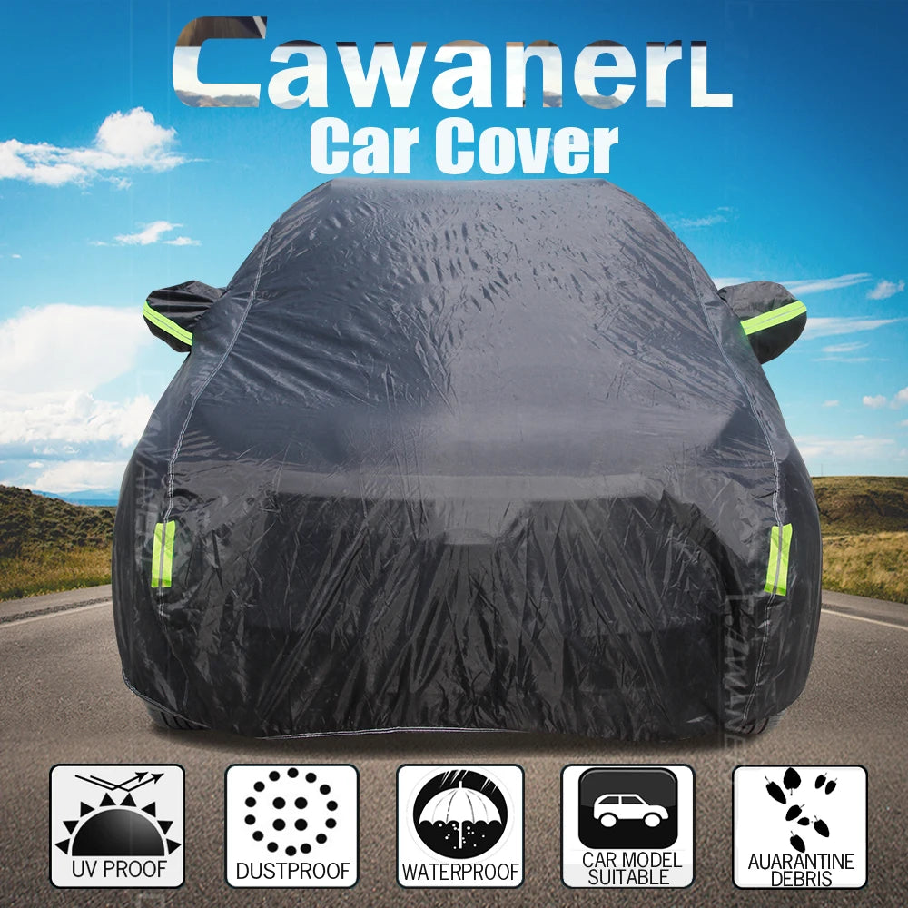 Full Car Cover SUV Anti-UV Sun Shade Snow Rain Dust Ice Resistant Cover Waterproof For Peugeot 206 Hatchback SW Coupe Cabriolet
