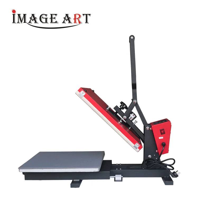 Electric Semi-Automatic Open and Move Bottom Heat Press Machine A3 Size Drawer Style New Garment Hot Stamping Machine