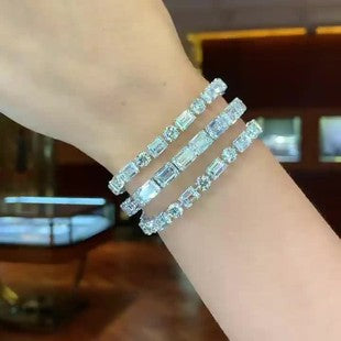 European and American Style Bracelets, Elegant and Eco-Friendly Bracelets, Wish E-Commerce Hot-Selling New Rectangular Bracelets for Women S8058