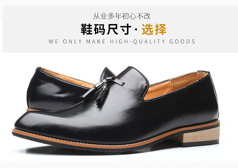 Carefully Selected Men's Casual Large-Size Slip-On Shoes, Fashionable Loafers, Barber's Slip-On Trendy Shoes, Wear-Resistant Foreign Trade Men's Shoes