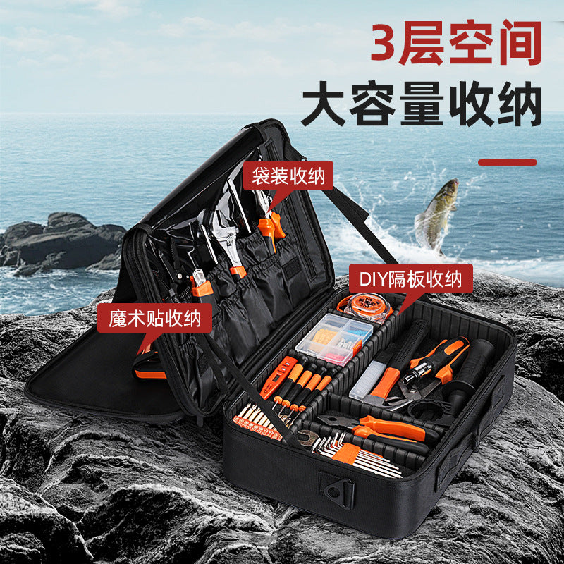 Fishing Gear Tool Bag Multifunctional Fishing Supplies Equipment Storage Box Thickened Fishing Gear Bag Fishing Tools Oxford Cloth Bag