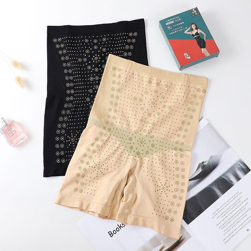 Fishbone Safety Pants Sick Goddess High Waist Abdominal Tinting Panties Women's plus size Fujie Panties Women's Belly Tinting Bottoming Shorts