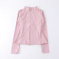 Yoga Clothing Women's Spring and Summer Vertical Collar Zipper Jacket Slim-fit Sun Protection Slimming Long-sleeved High-end Running Sports Fitness Top