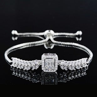 European and American Style Bracelets, Elegant and Eco-Friendly Bracelets, Wish E-Commerce Hot-Selling New Rectangular Bracelets for Women S8058