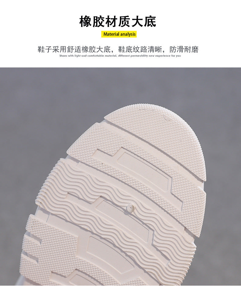 High-Top White Sneakers for Women 2026 Autumn Trendy Shoes Student Korean Style Versatile New Sneakers Sports Shoes Women's Shoes Qr522