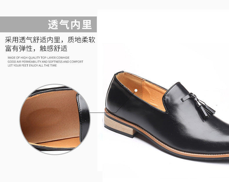 Carefully Selected Men's Casual Large-Size Slip-On Shoes, Fashionable Loafers, Barber's Slip-On Trendy Shoes, Wear-Resistant Foreign Trade Men's Shoes