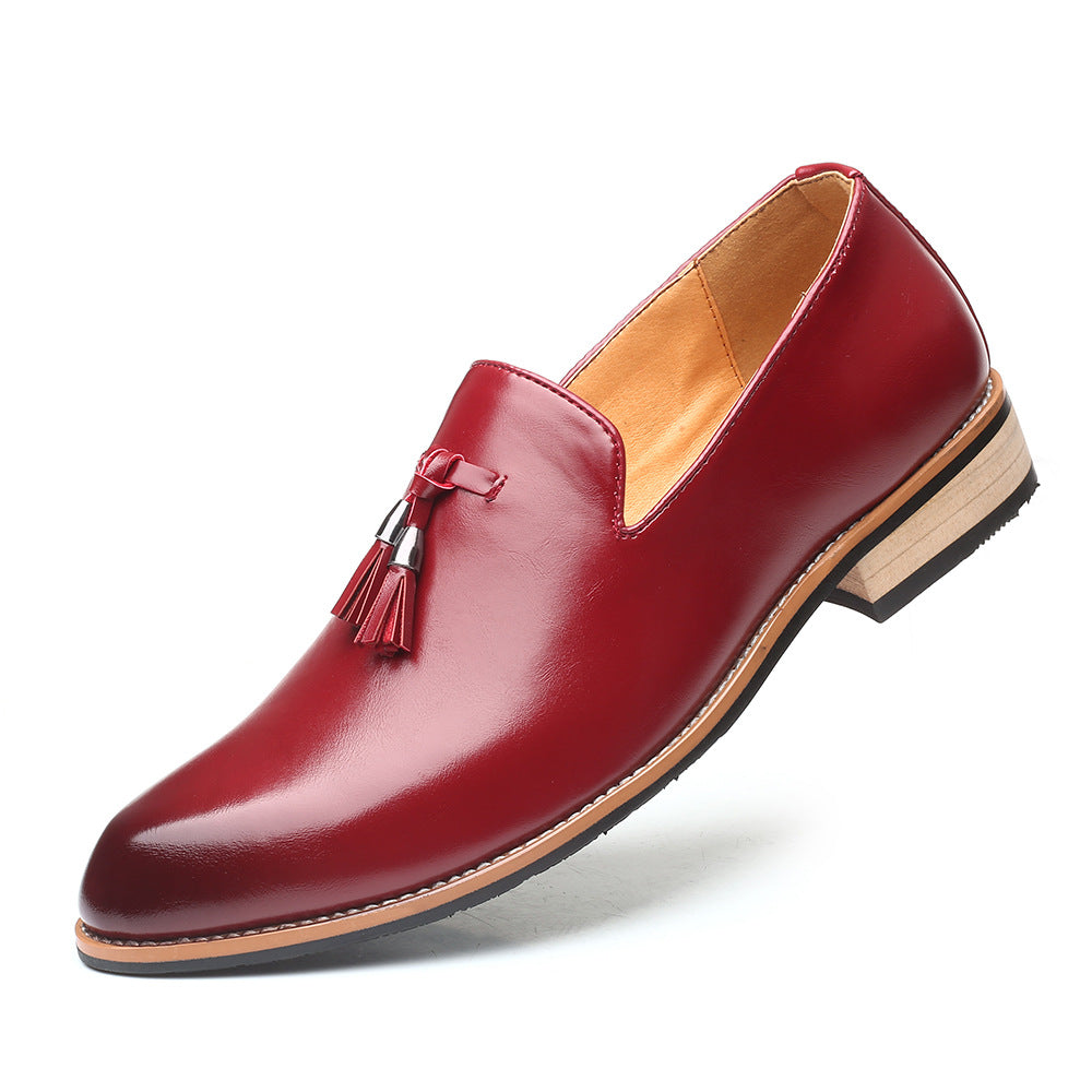 Carefully Selected Men's Casual Large-Size Slip-On Shoes, Fashionable Loafers, Barber's Slip-On Trendy Shoes, Wear-Resistant Foreign Trade Men's Shoes