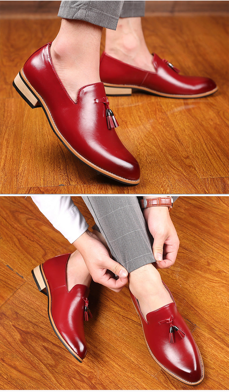 Carefully Selected Men's Casual Large-Size Slip-On Shoes, Fashionable Loafers, Barber's Slip-On Trendy Shoes, Wear-Resistant Foreign Trade Men's Shoes