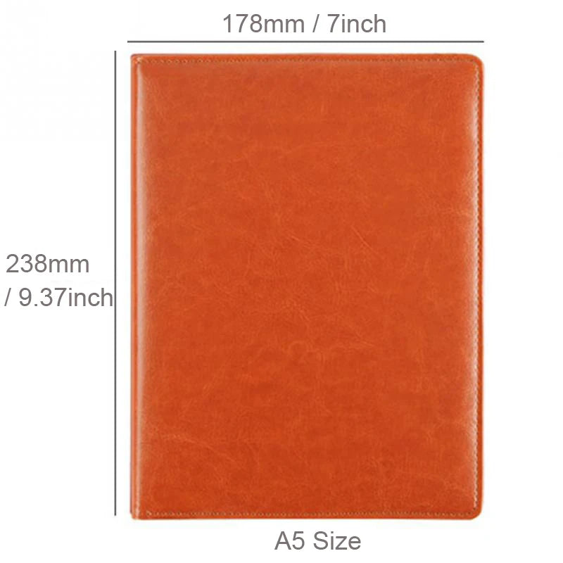 A5/B5 Leather Padfolio Executive Clipboard Document Holder Flip Design with Card Slots ID Window for Business Contract Signing