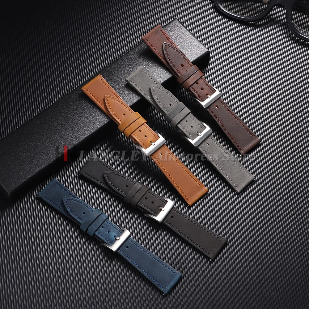 Genuine Cowhide Watch Strap 18mm for Casio for F91W W-800H SGW400 F84 F105/108 A158/168 AE1200/1300 Men Sport Wristband Bracelet