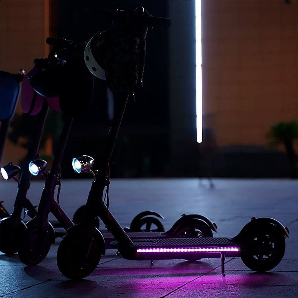 Waterproof Scooter LED Strip Skateboard Bike Flexible Diode Tape Electric Scooter Safety Night Riding Light Lamp Christmas Gift