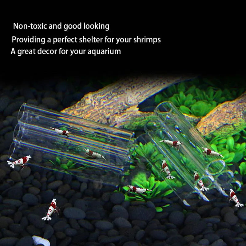 Acrylic Aquarium Decoration Fish Shrimps Shelter House Pottery Scorpion House Canister Simulation Stone Fish Tank Decor
