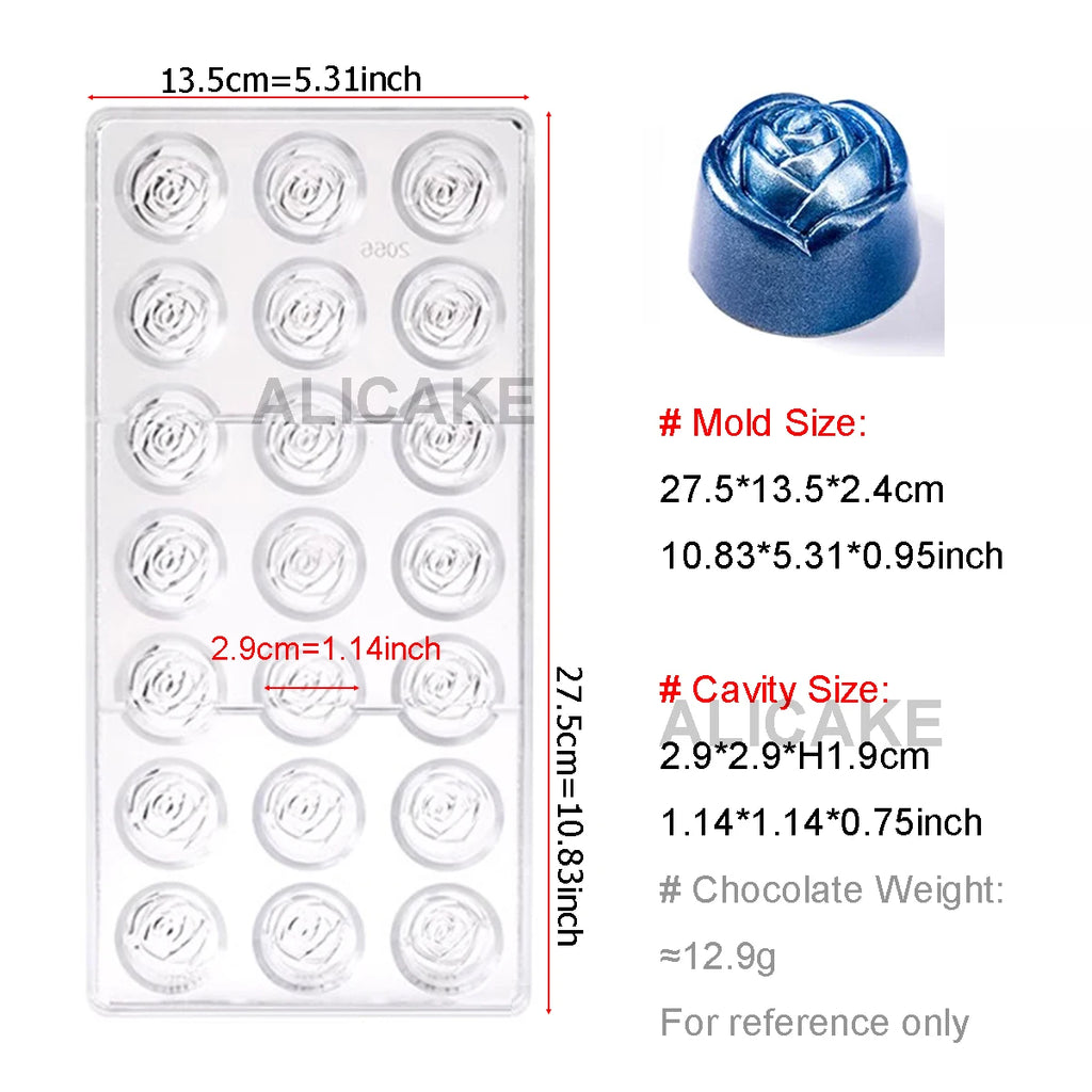Chocolate Mold Polycarbonate Sphere Diamond Chocolate Bonbons Candy Bar Bakery Confectionery Baking Pastry Tools
