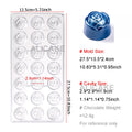 Chocolate Mold Polycarbonate Sphere Diamond Chocolate Bonbons Candy Bar Bakery Confectionery Baking Pastry Tools