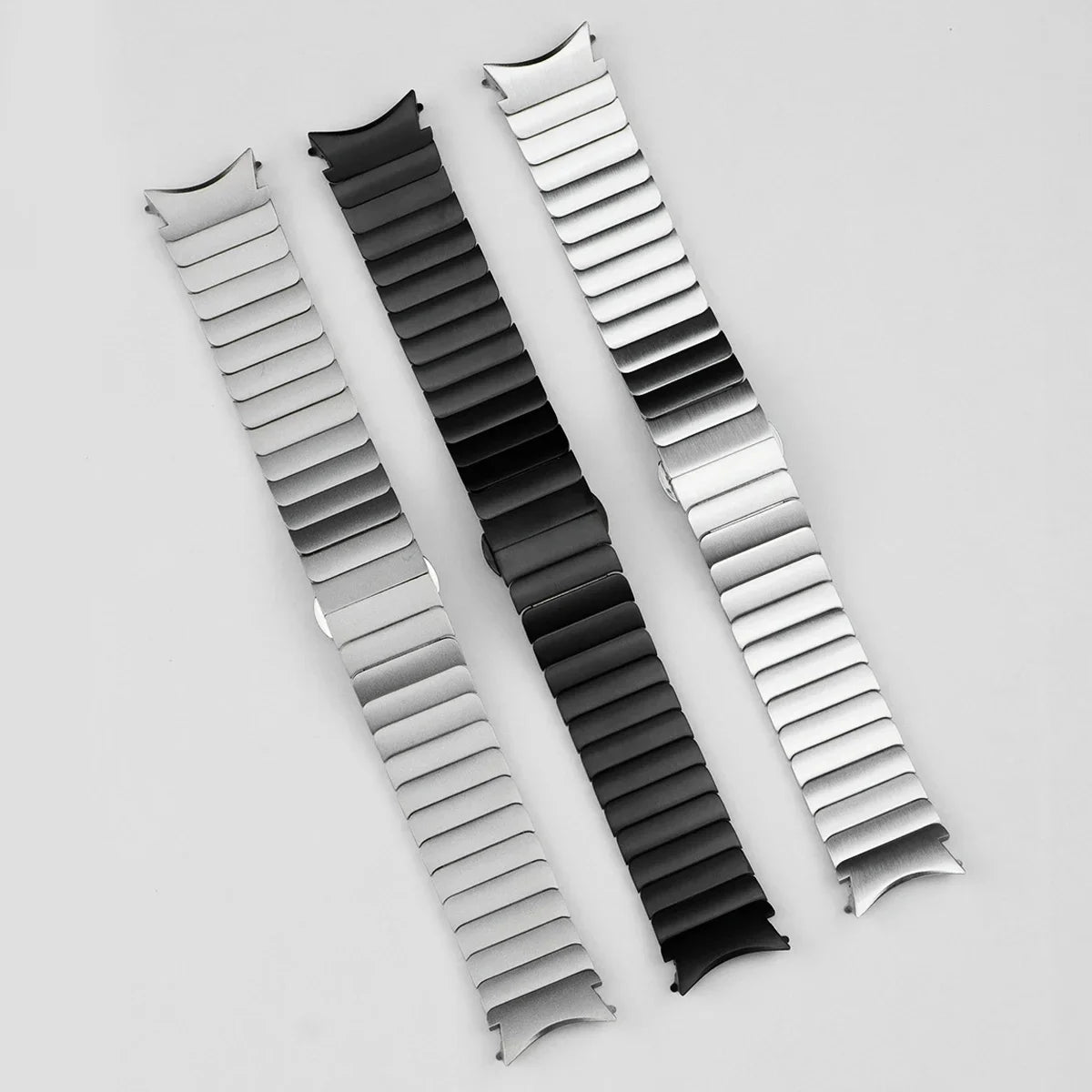 Titanium Color Strap for Samsung Galaxy Watch 7 6 5 4 40mm 44mm 6Classic 43/47mm 5Pro 45mm Luxury Stainless Steel Bracelet Band