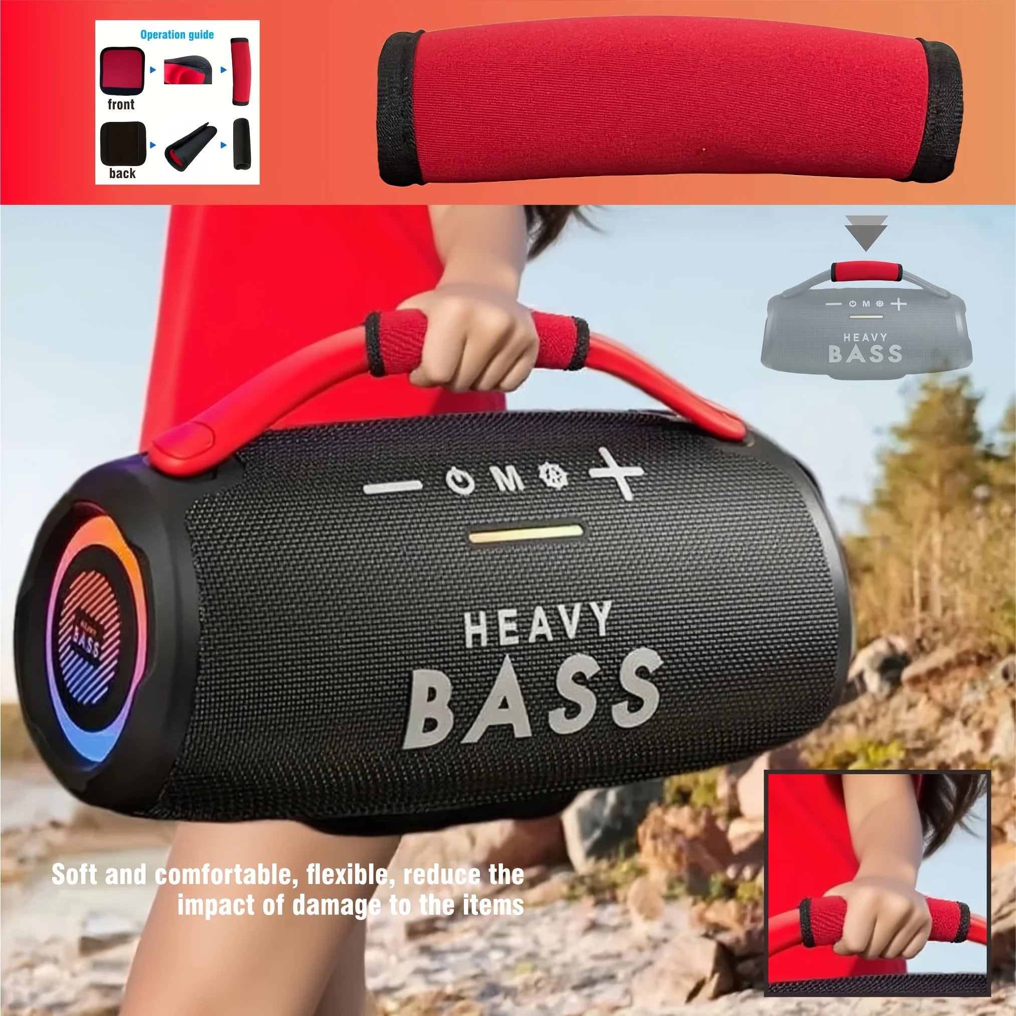 Speakers Handle Grip Wristband | RFabric, Durable .