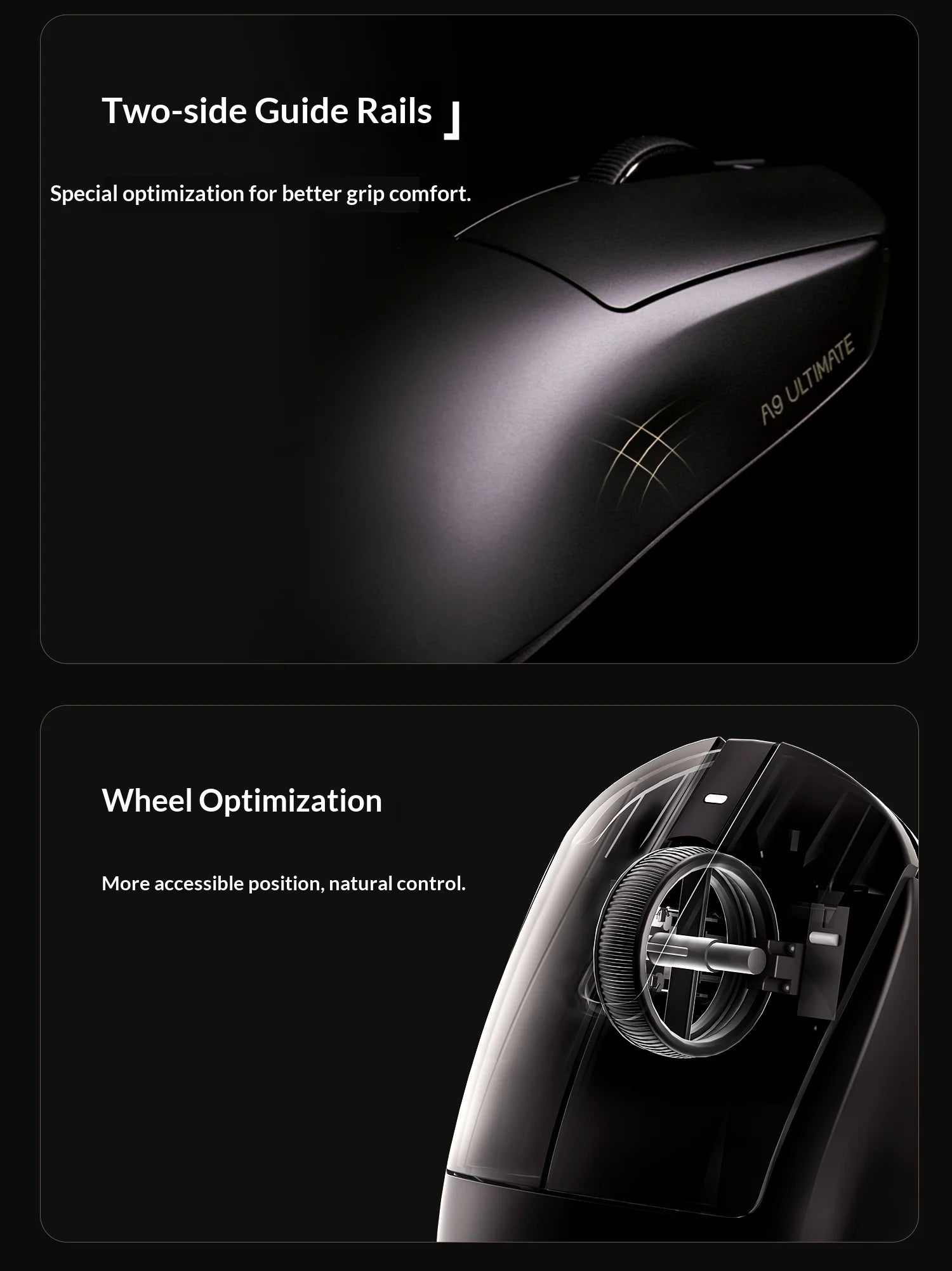 ATK DragonFly A9 Air Ultimate Wireless Gaming Mouse PAW3950 Ultra 42000DPI 750IPS 8KHz RGB Ergonomic For Windows MacOs PC Gifts