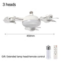 E27 LED Ceiling Fan Light with Remote Control Dimmer Function 50 60W Ceiling Light Drone Shaped Fan Light for Living Room Study