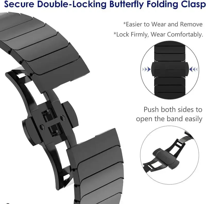 Titanium Color Strap for Samsung Galaxy Watch 7 6 5 4 40mm 44mm 6Classic 43/47mm 5Pro 45mm Luxury Stainless Steel Bracelet Band