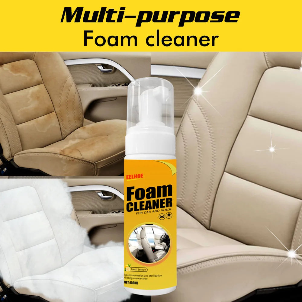 Car Foam Cleaner Spray Multi-purpose Anti-aging Cleaner Tools Car Interior Home Cleaning Foam for Car Interior Leather Clean