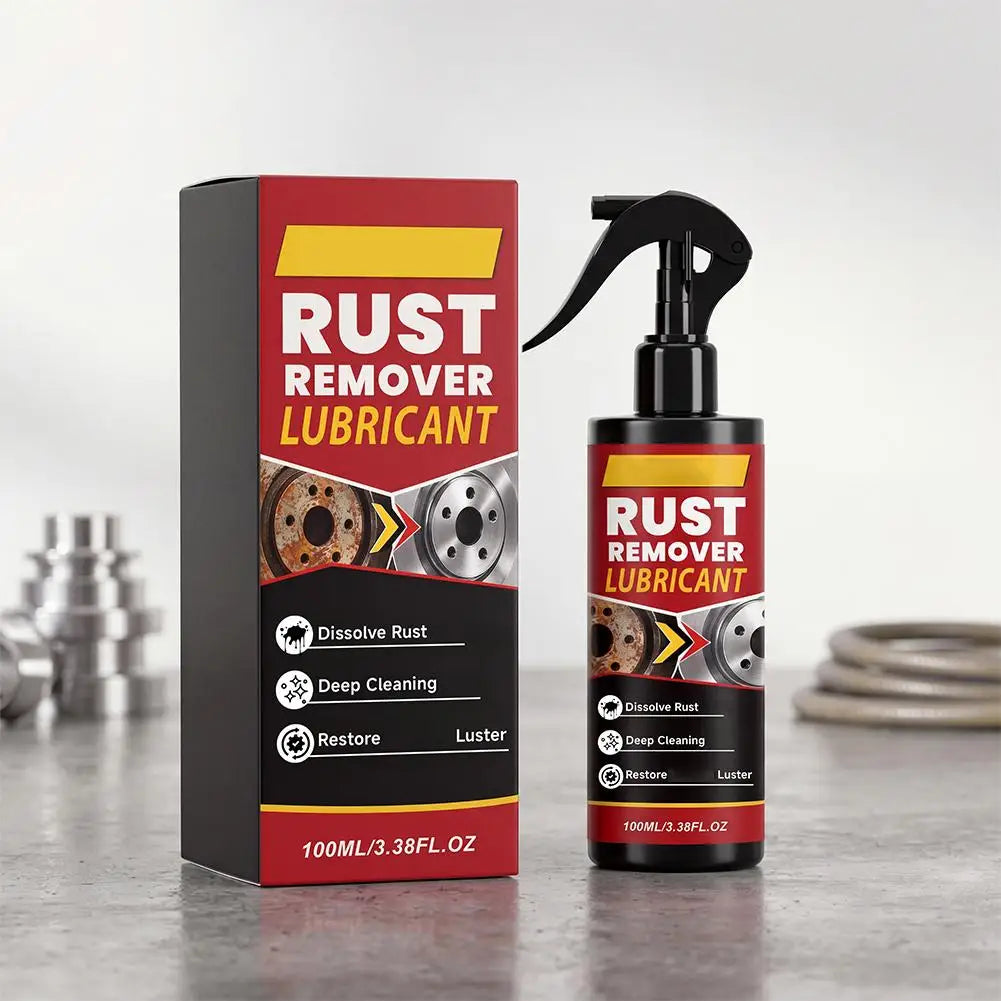 100ml Heavy-Duty Rust Remover Spray Deep Cleaning Rust Remover Lubricant For Metal Surfaces Restoration Multi-purpos Car Gadgets
